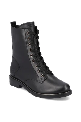 Svarta Stängda Booties