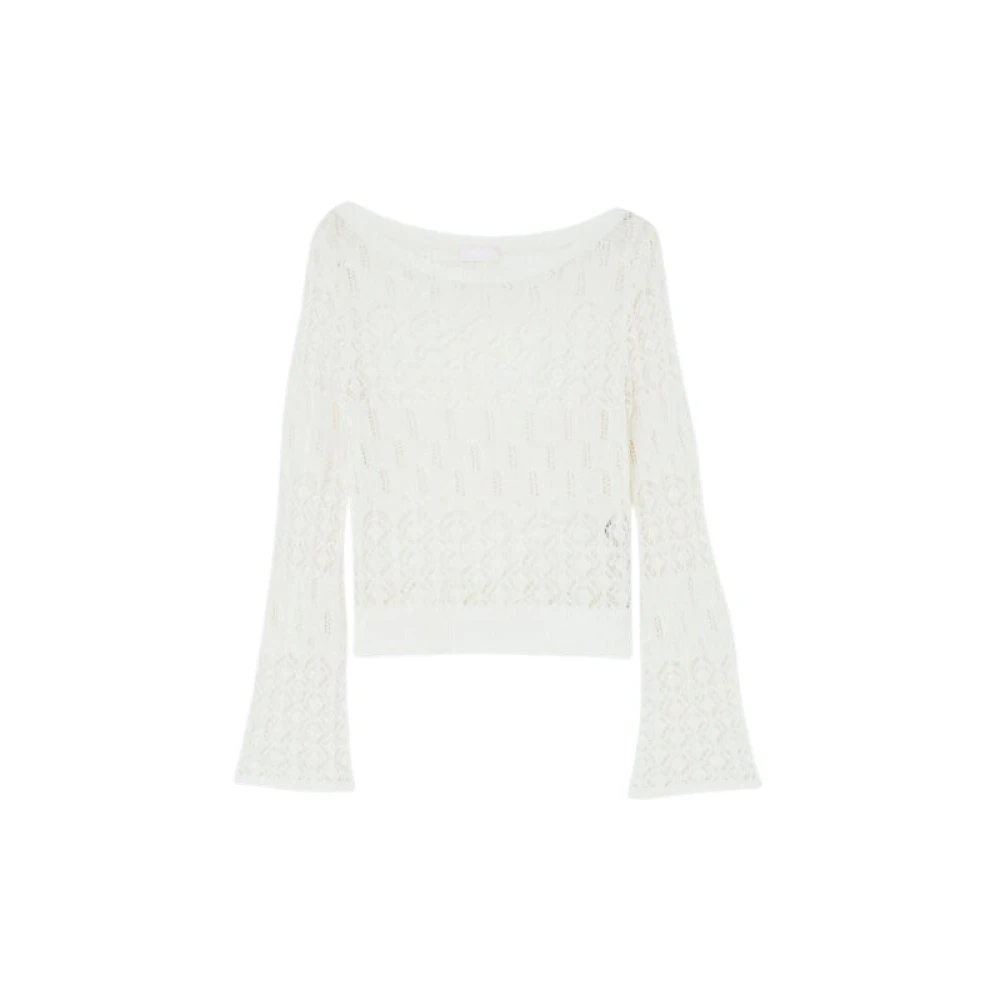 Liu Jo Vrouw Beige Lace Sweater