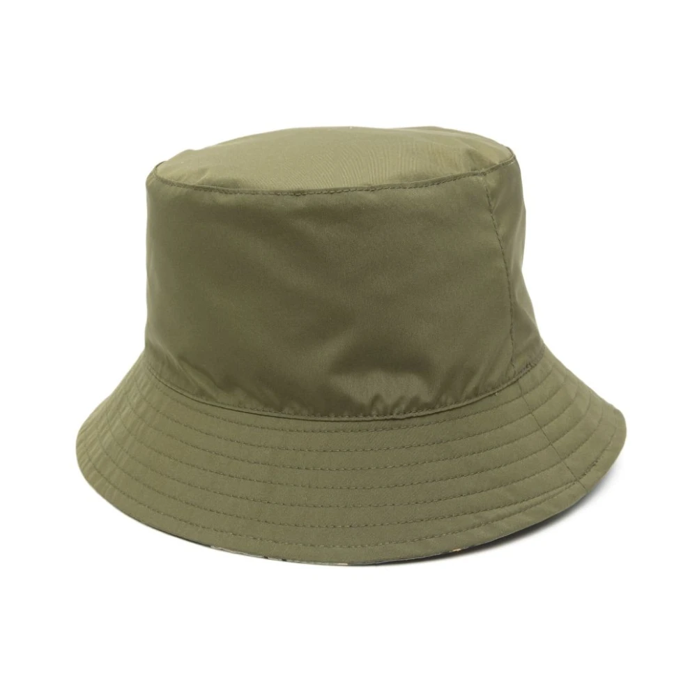 Barbour Men's Green Accessories, L, Reversible Check Pattern Hat