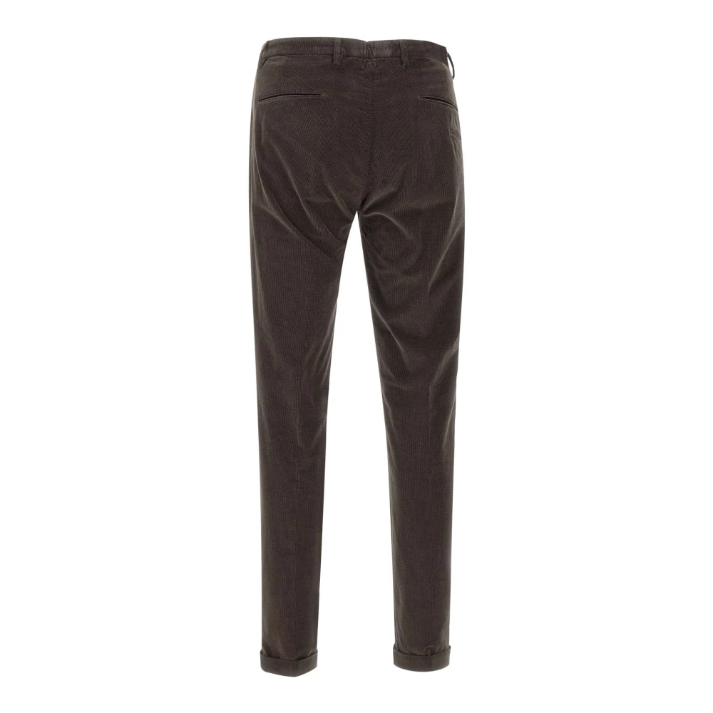Briglia Donkerbruine Corduroy Katoenen Broek Brown Heren