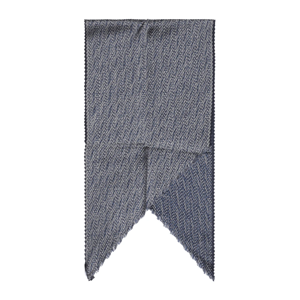 Giorgio Armani Blauw Rood Sjaal Mode Accessoire Blue Dames