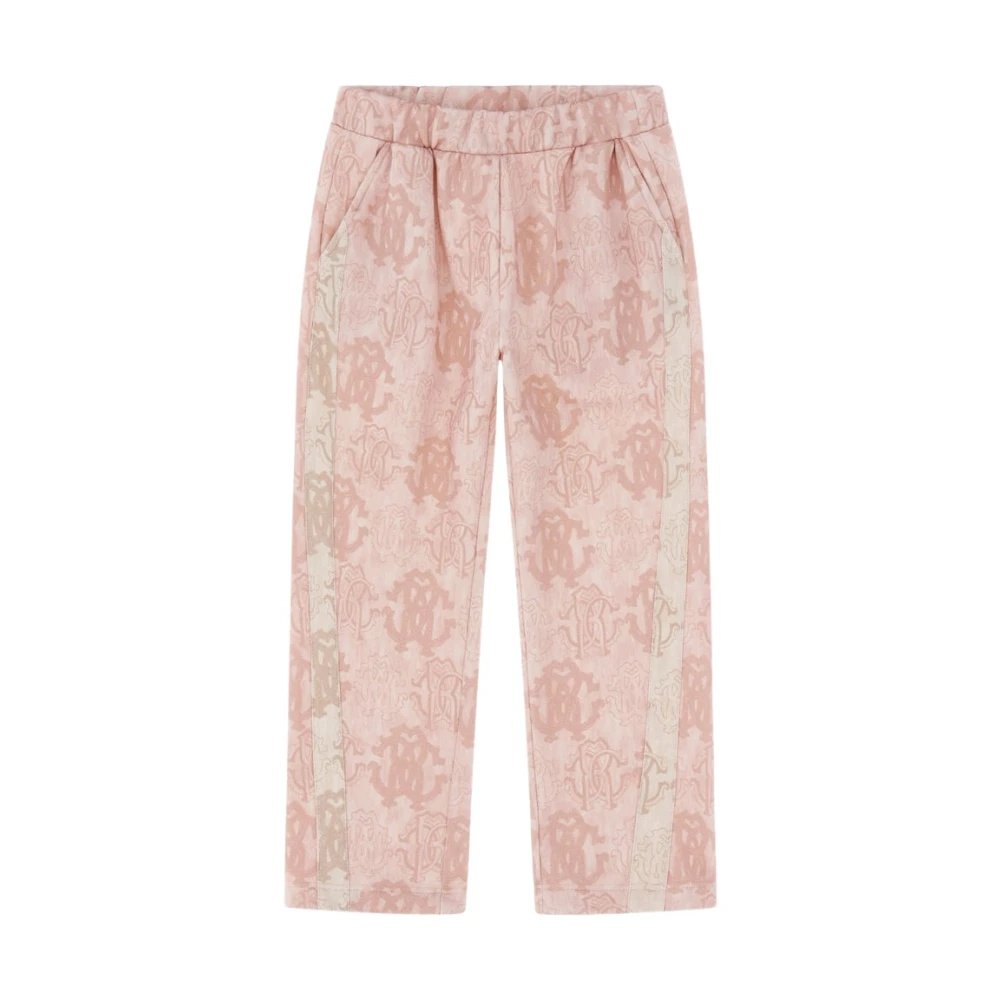 Roberto Cavalli Girls Pink Elasticated Waist Trousers - Trousers - 10 Y - Kids