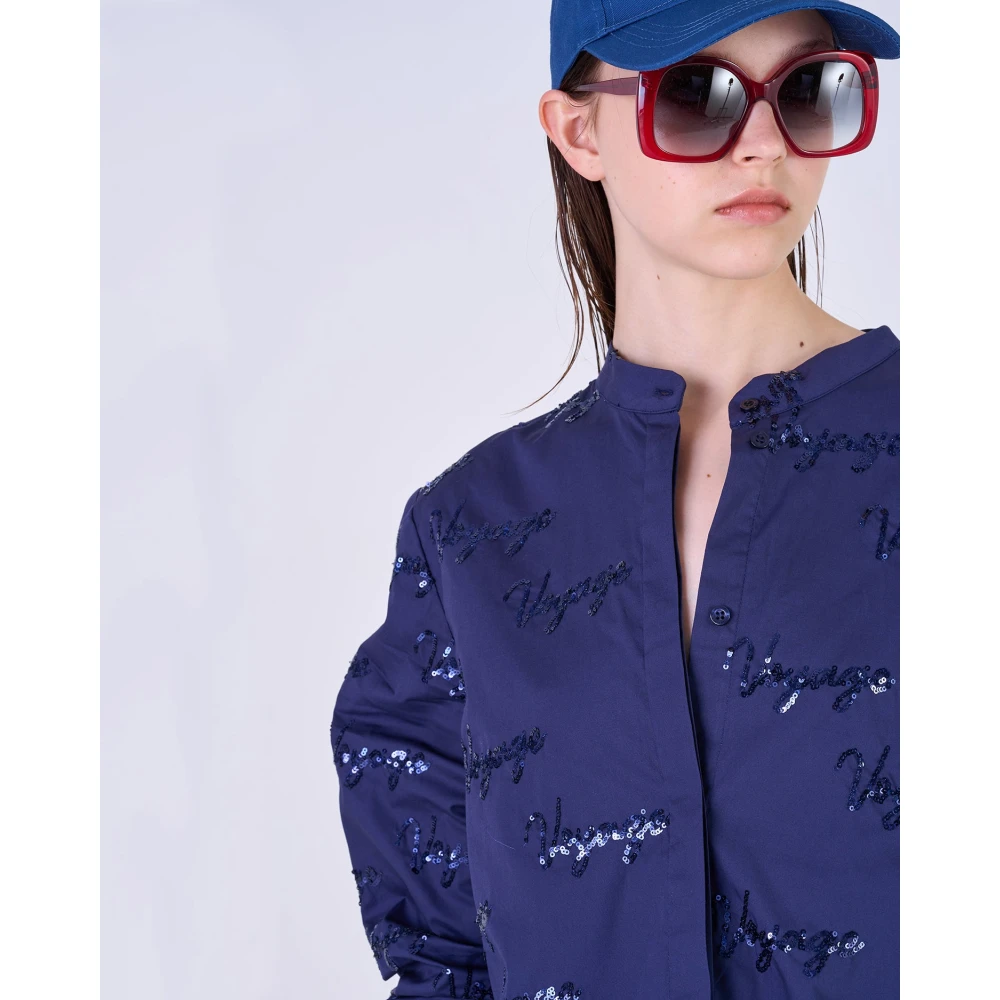 Silvian Heach Shirts Blue Dames