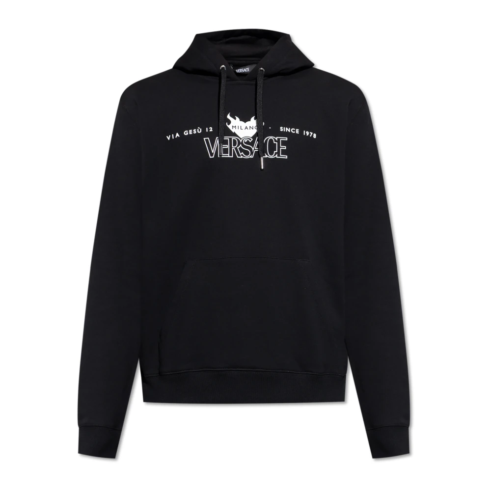 Versace Uomo Nero Felpe, L, New,