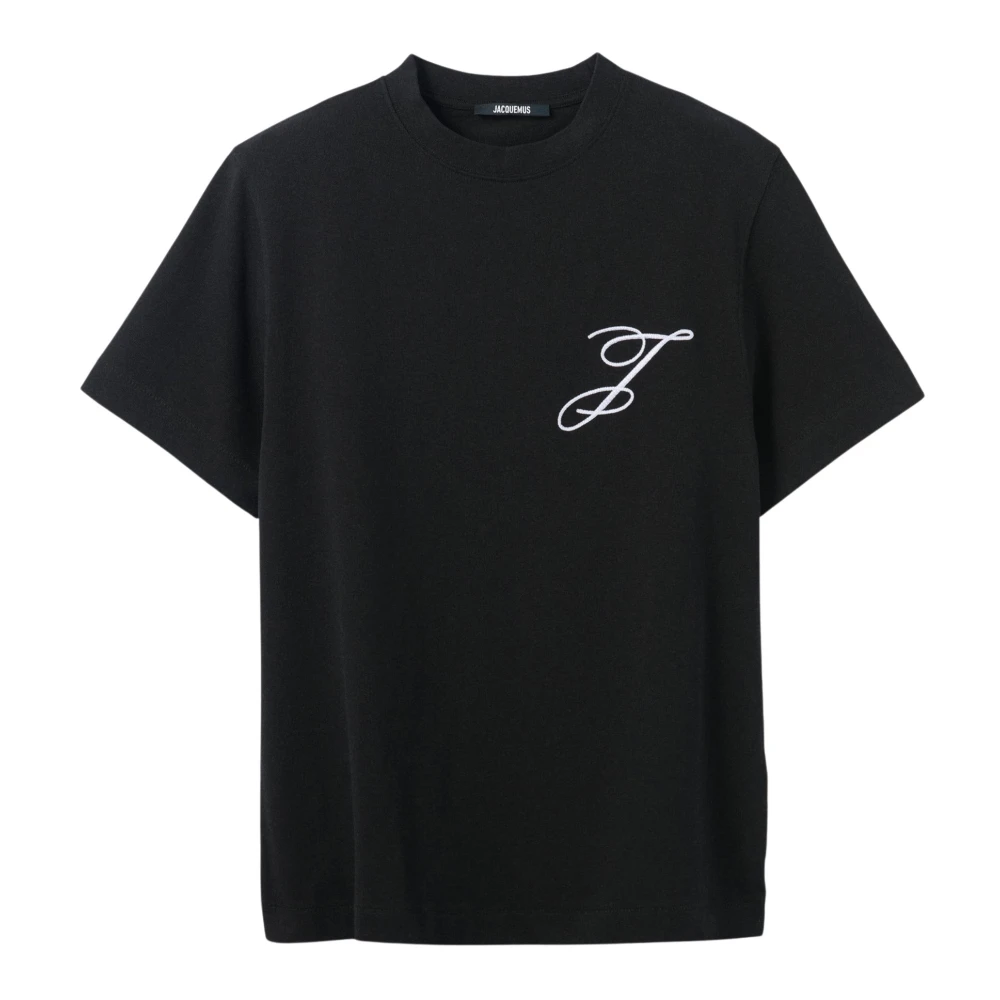 Jacquemus Black T-Shirts, Male, Xs, The Logo T-Shirt