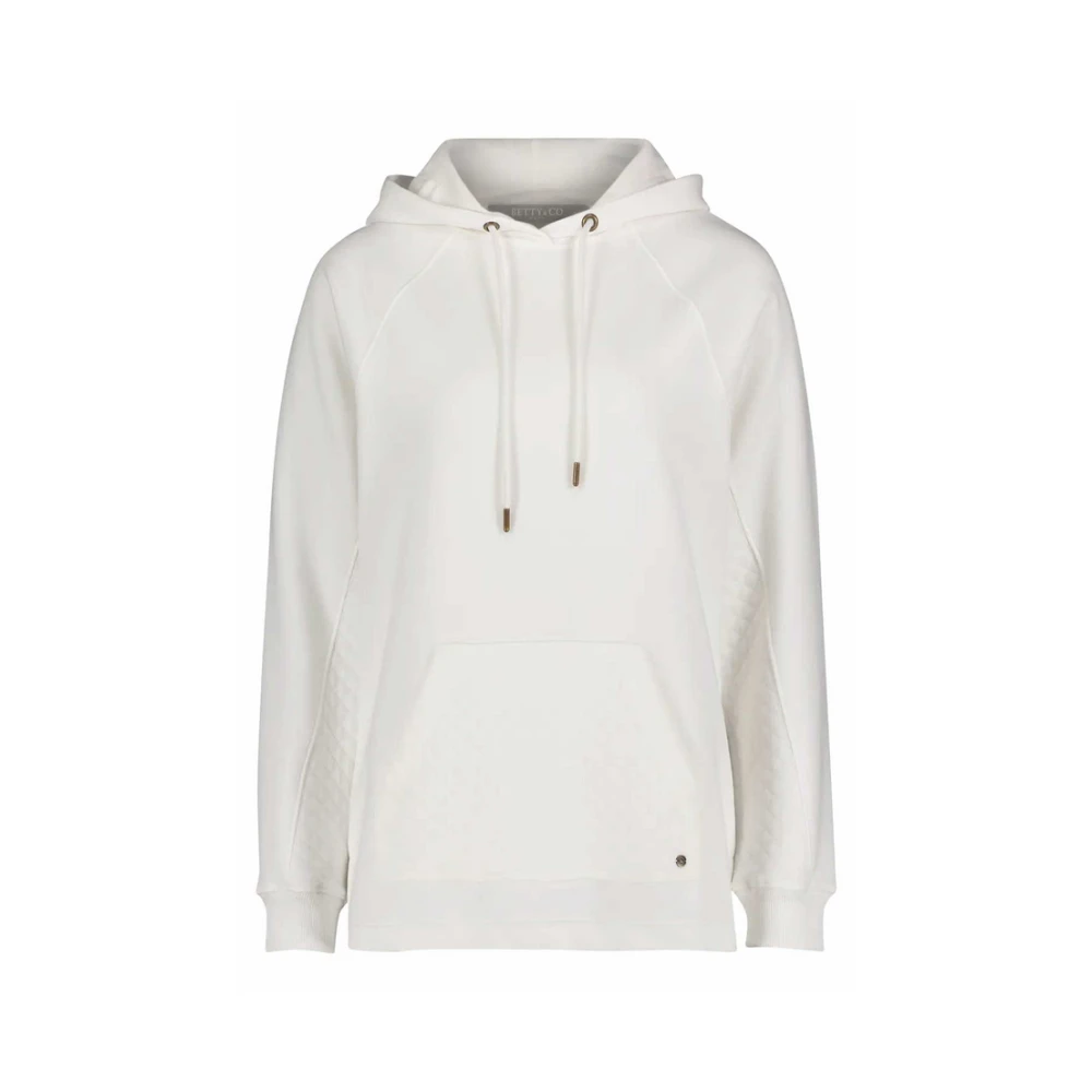 Betty & Co Grijze Hoodie met Verlengde Achterkant Gray Dames