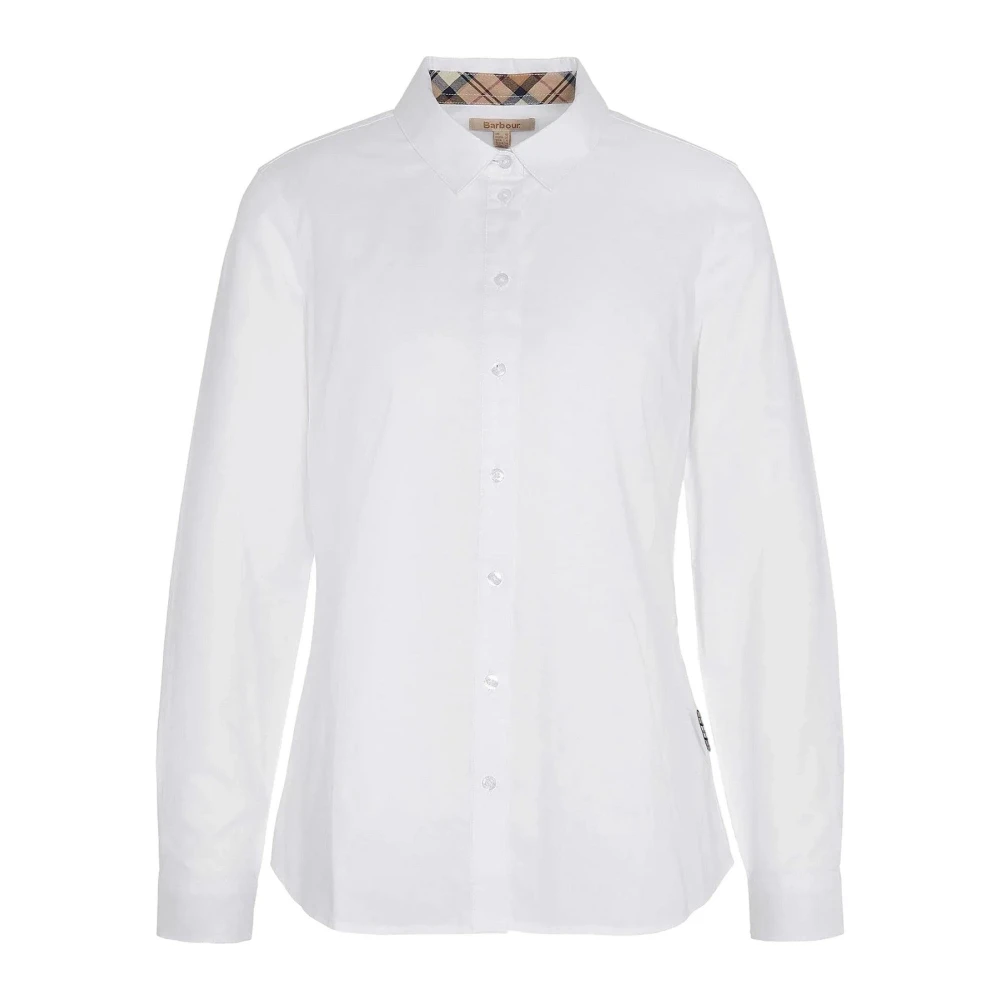 Barbour White Shirts, Female, M, Cotton T-Shirt In