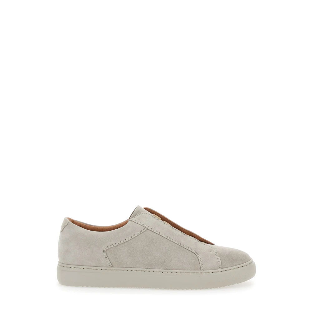 Doucal's Beige Slip-On Suède Sneakers Beige Heren