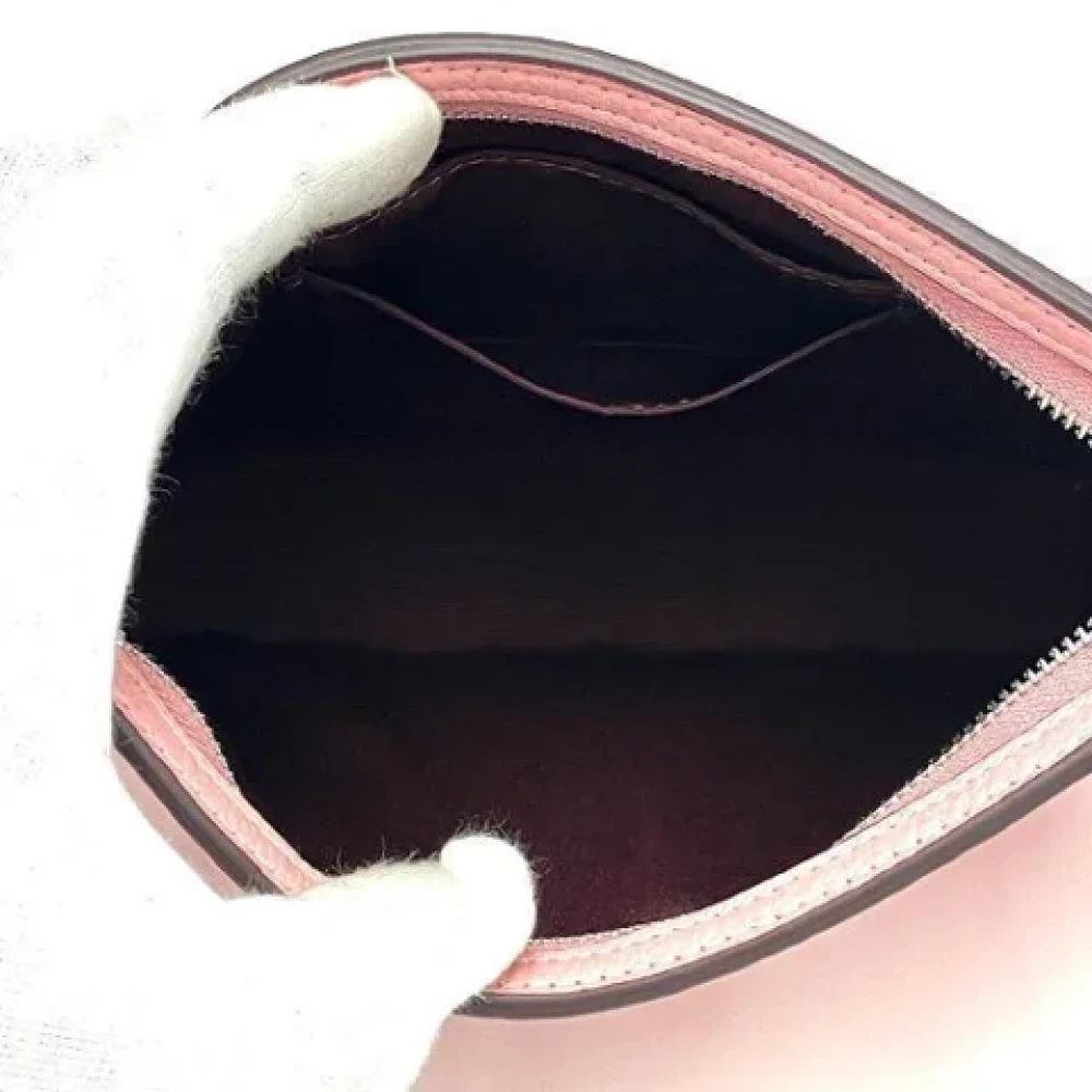Coach Pre-owned Leather shoulder-bags Pink Dames