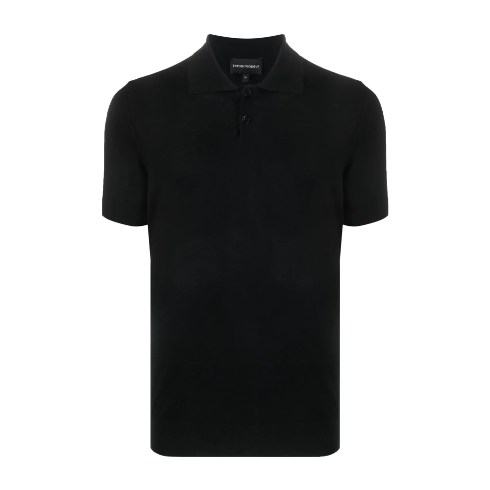 Emporio Armani Polo Shirts Black, Herr