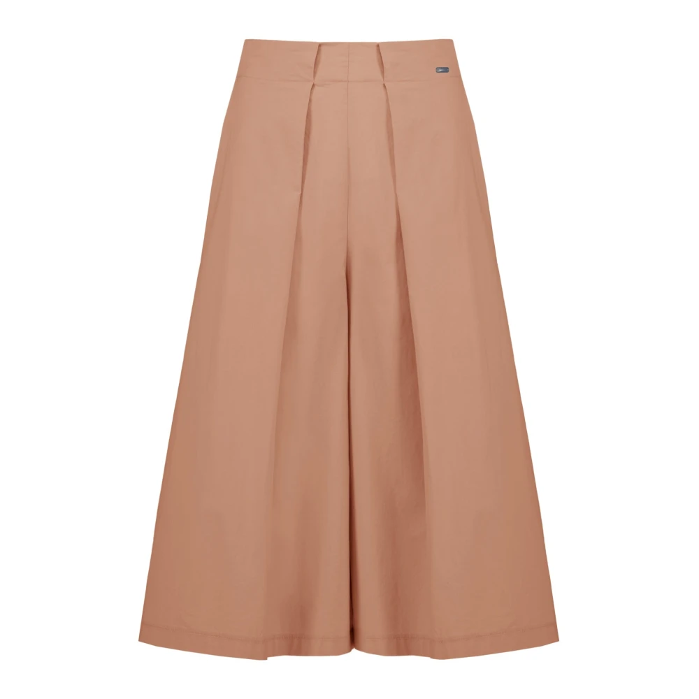 BomBoogie Cropped Flared Wide Leg Pants Pink Dames