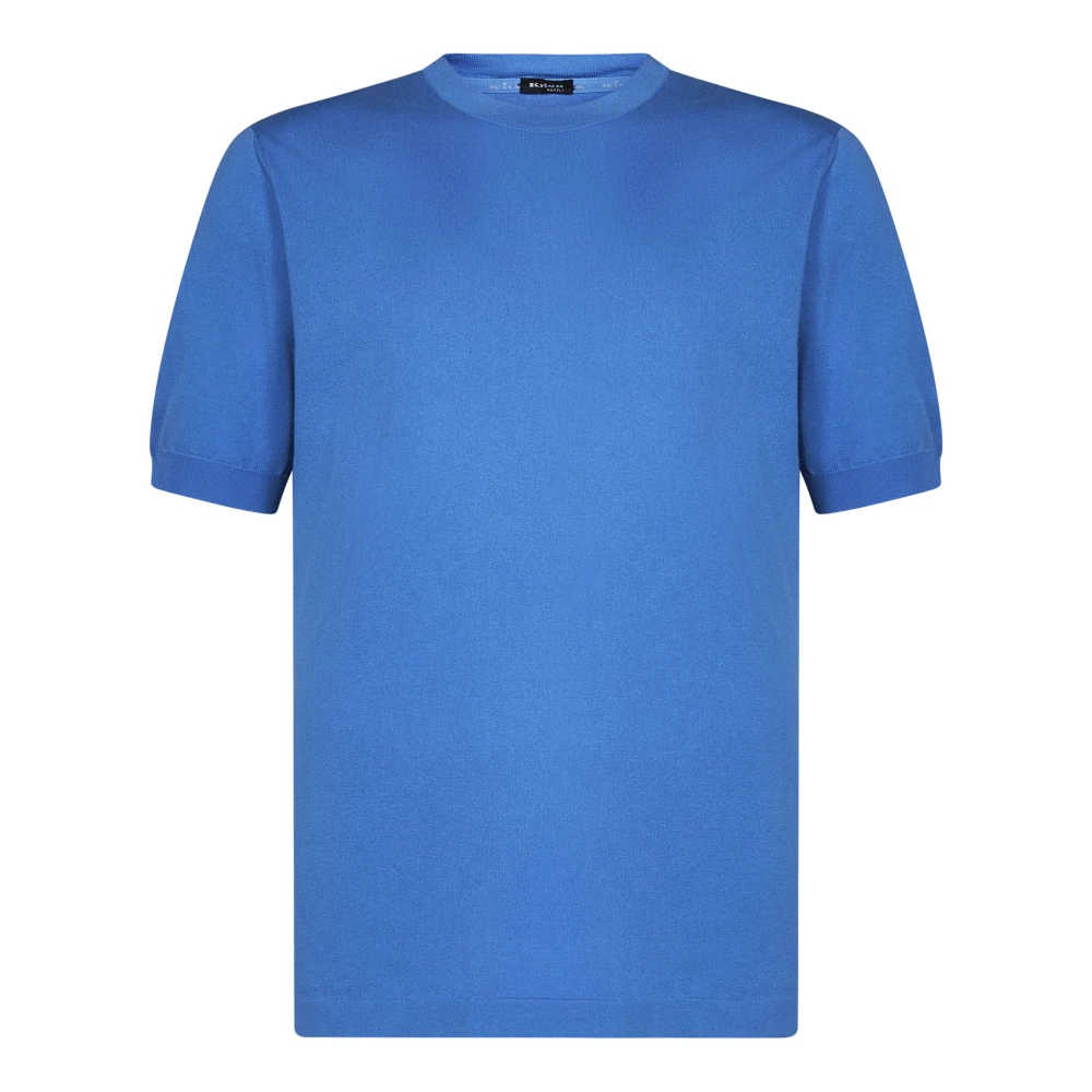 Kiton Blauwe Crewneck Sweatshirt voor Mannen Blue Heren