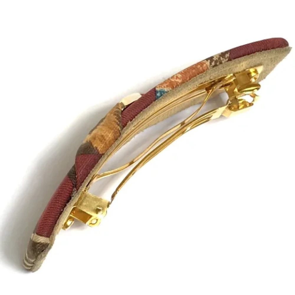 Salvatore Ferragamo Pre-owned Fabric hair-accessories Red Dames