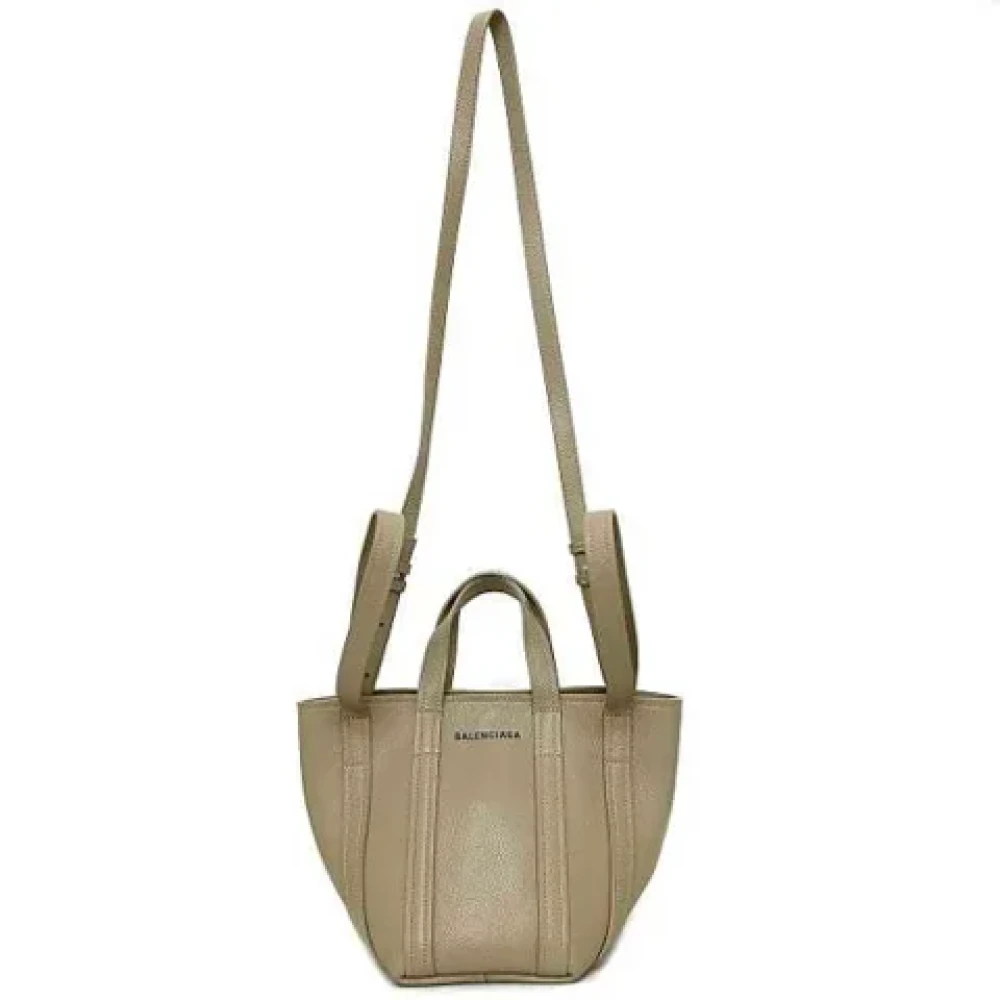 Balenciaga Vintage Pre-owned Fabric balenciaga-bags Beige Dames