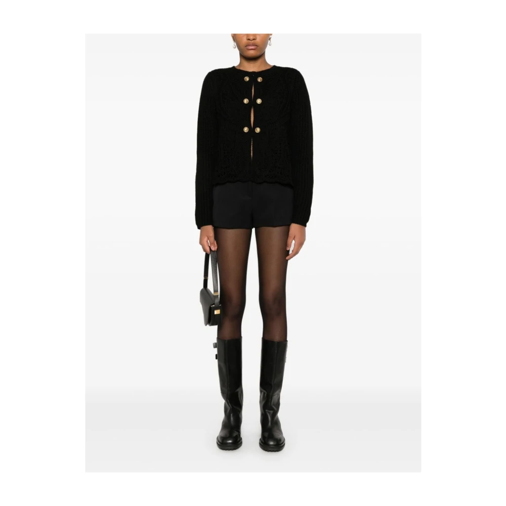 Twinset Zwarte Parka Jas voor Vrouwen Black Dames