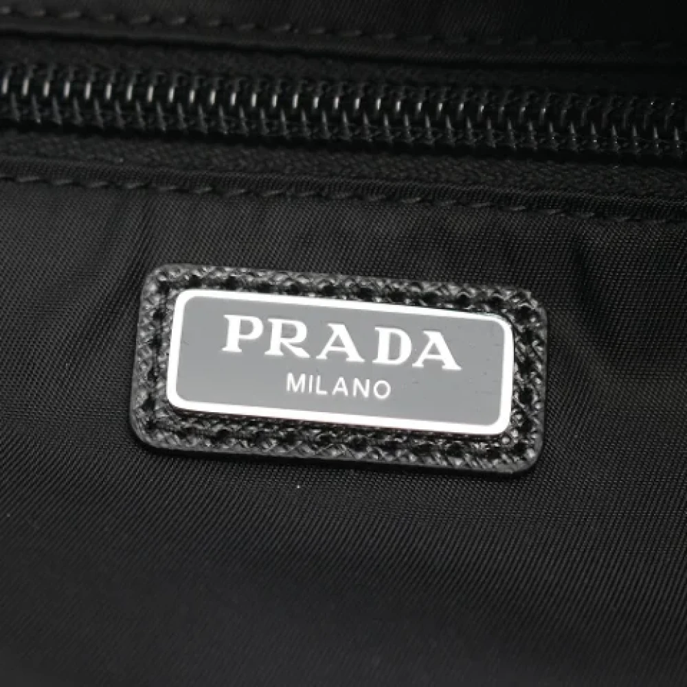 Prada Vintage Pre-owned Leather prada-bags Black Heren