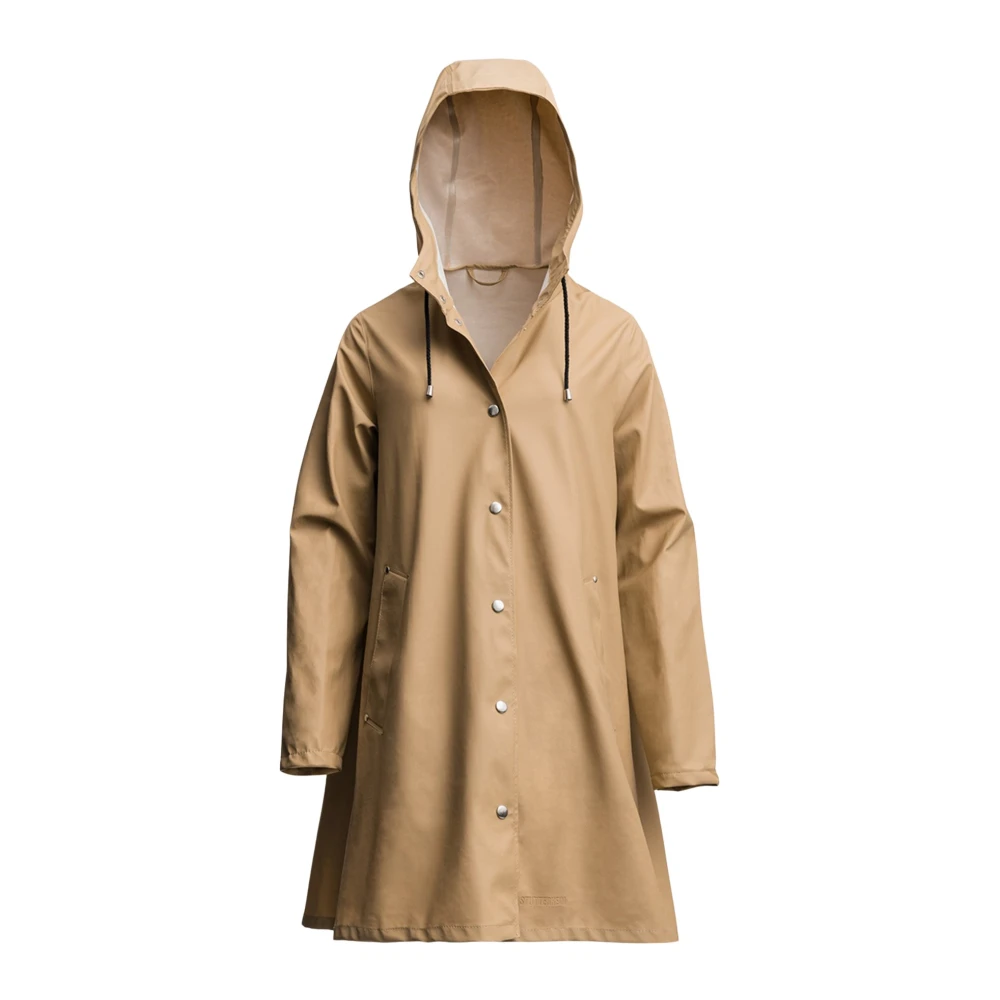 Stutterheim A-lijn Lichtgewicht Regenjas Beige Dames
