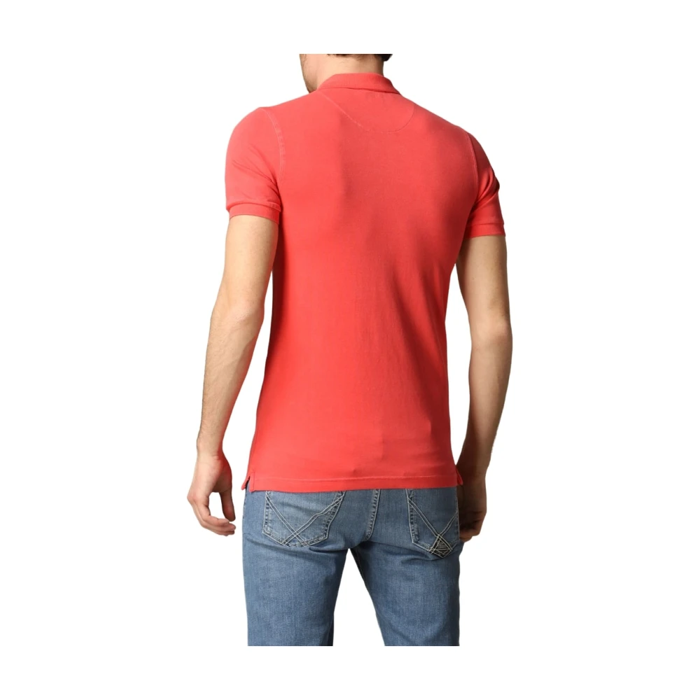 Manuel Ritz Korte Mouw Polo Shirt Red Heren