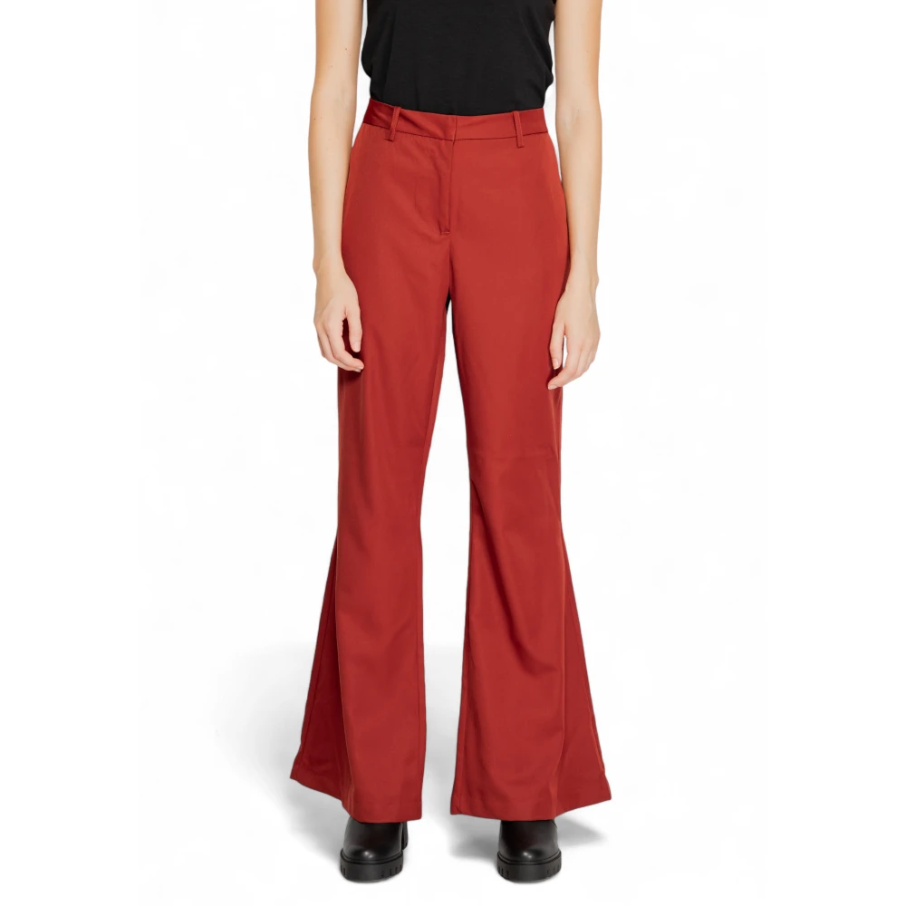 Vero Moda Flared Pant Herfst Winter Collectie Red Dames