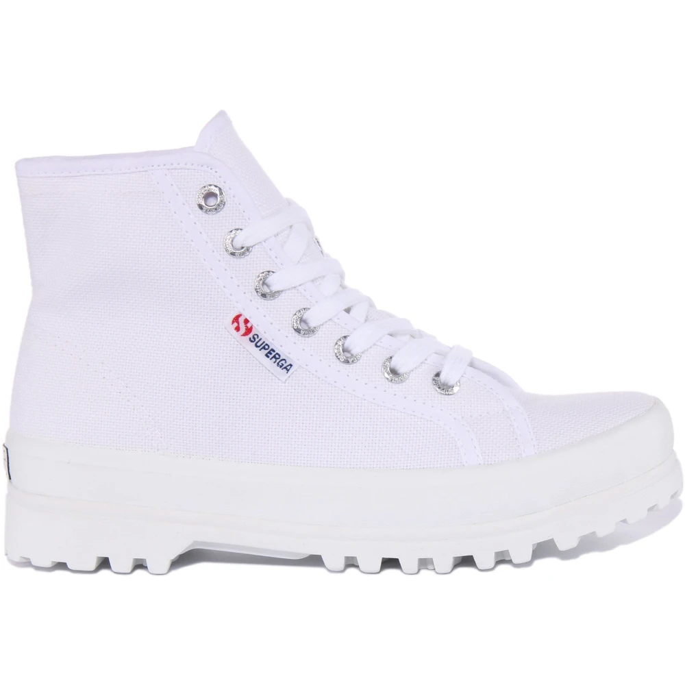Superga Women's White Alpina Hi-Top Trainers In