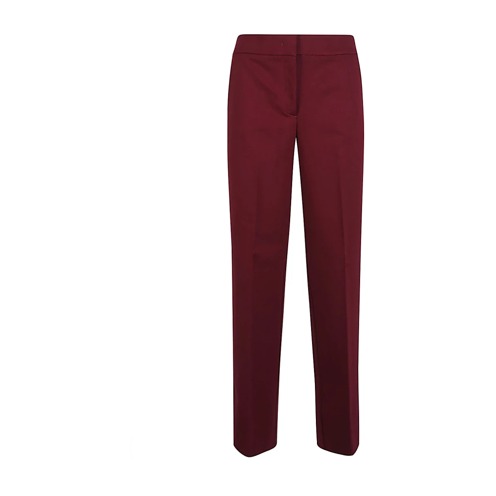 Via Masini 80 Rode Broek met Verborgen Ritssluiting Red Dames