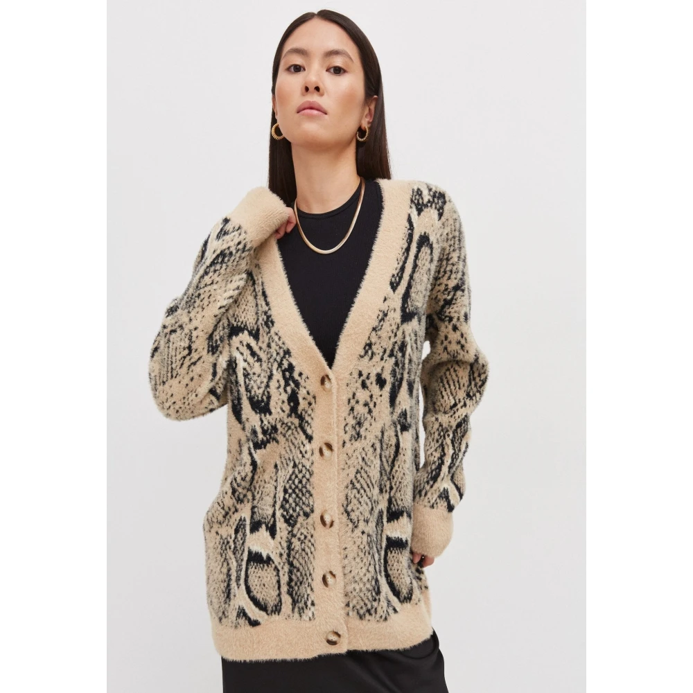 Cesare Gaspari Gebreide Vest Beige Dames