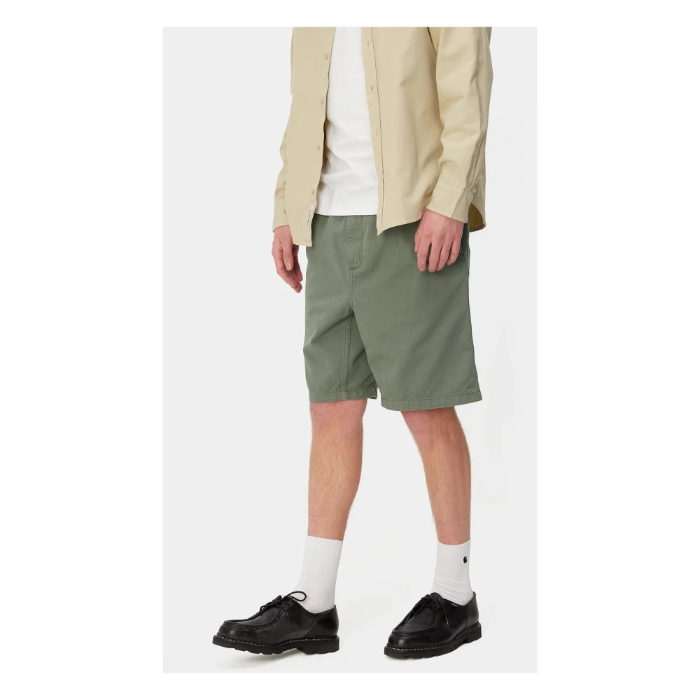 Carhartt WIP Biologisch Katoen Park Short Flint Green Heren