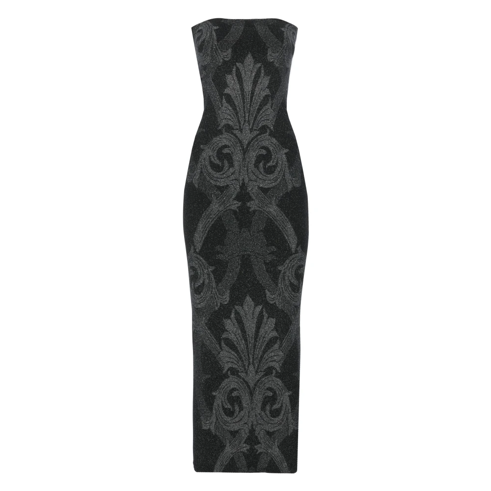 Wolford Zwarte Paisley Jurk Elegant Gelegenheidskleding Black Dames