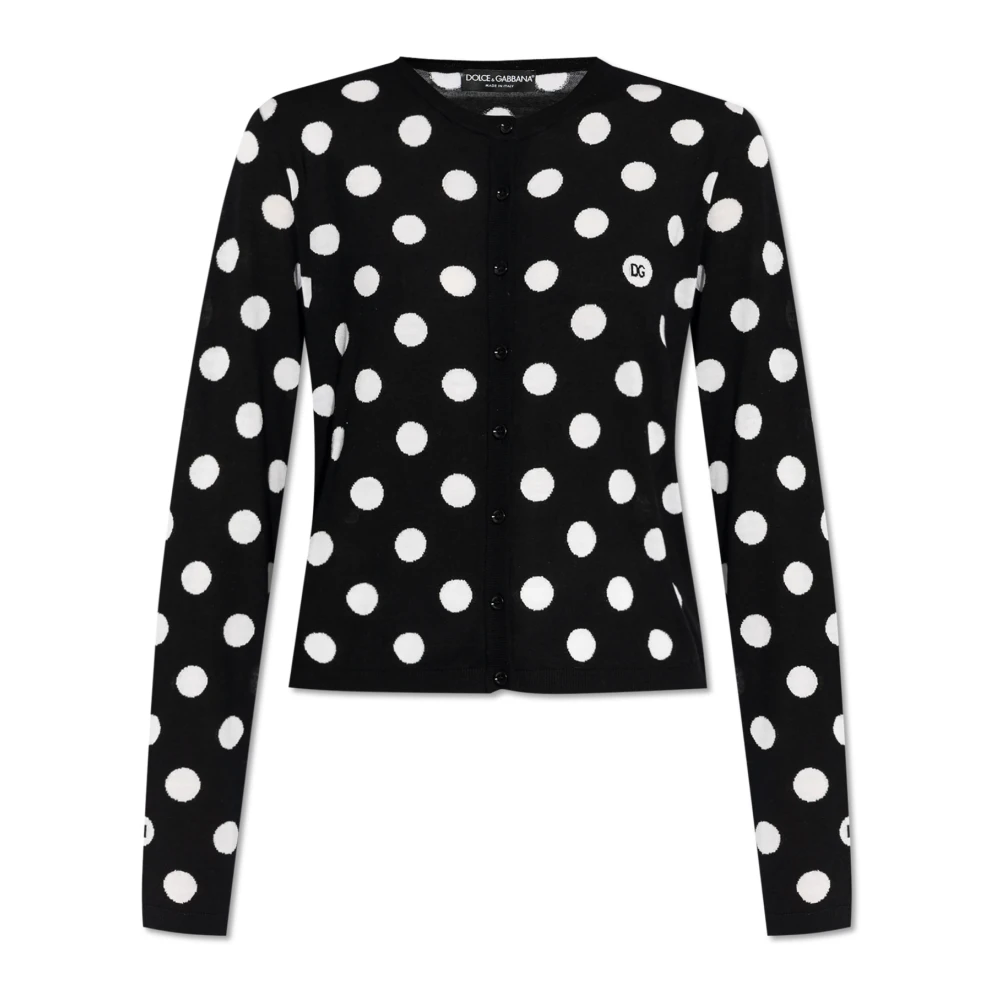 Dolce & Gabbana Polka-dot Patroon Vest Black Dames