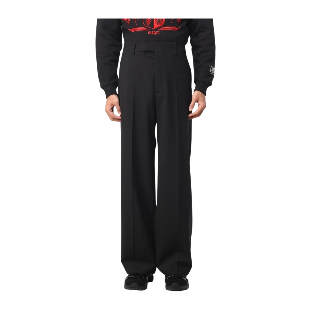 Trousers > Wide Trousers - - Msgm - Modalova