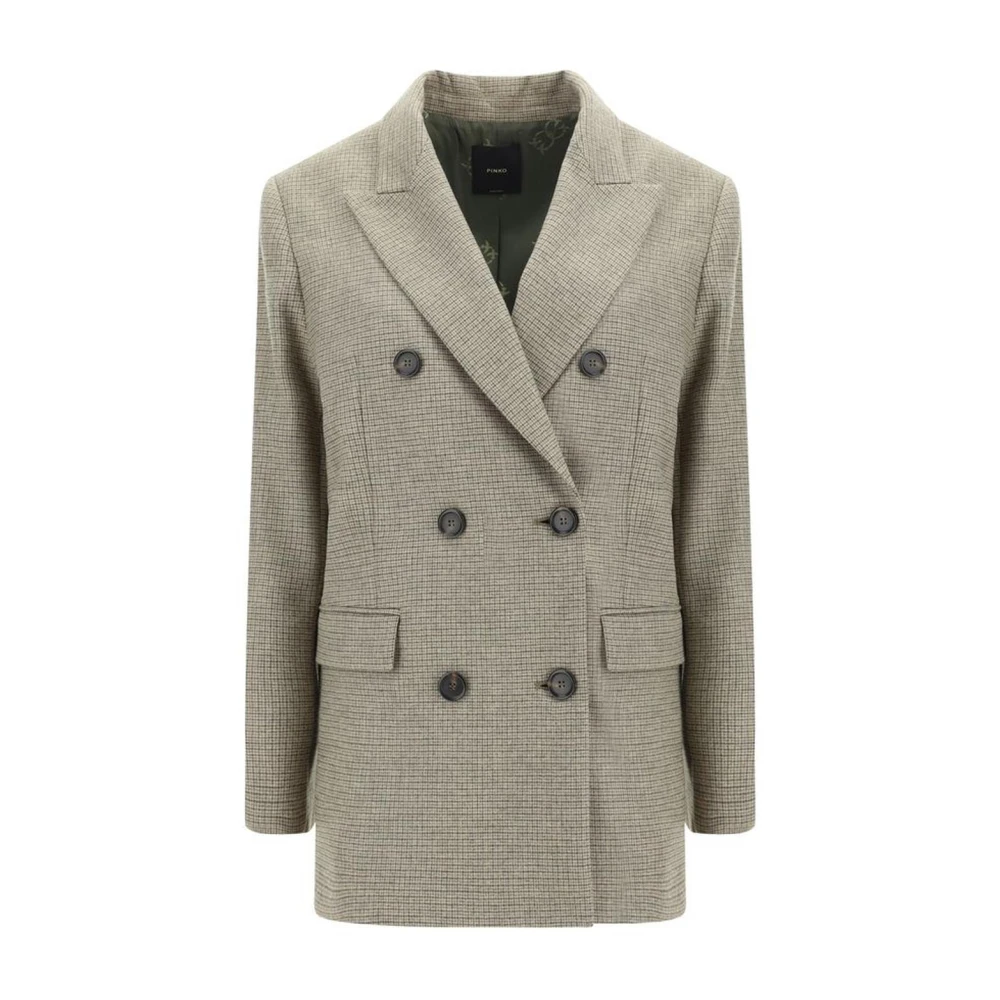 pinko Spear Lapel Double-Breasted Blazer Jacket Multicolor Dames