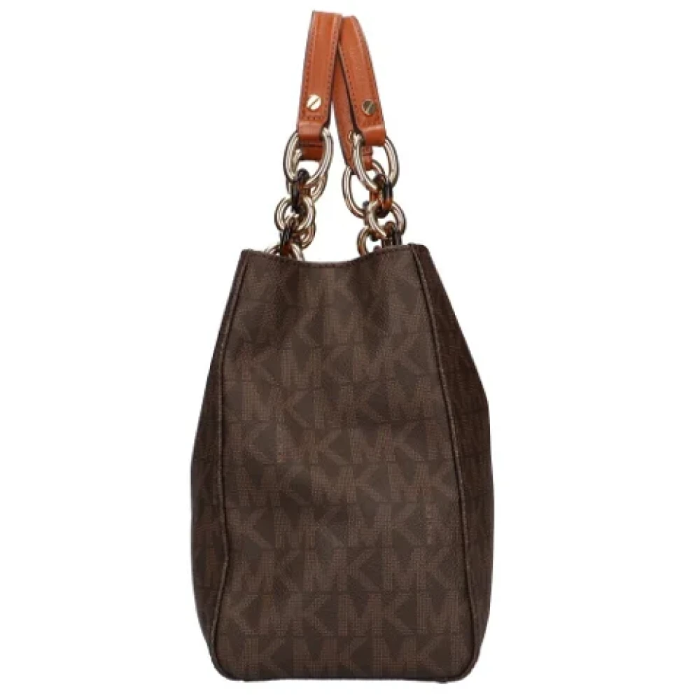 Michael Kors Pre-owned Fabric shoulder-bags Brown Dames
