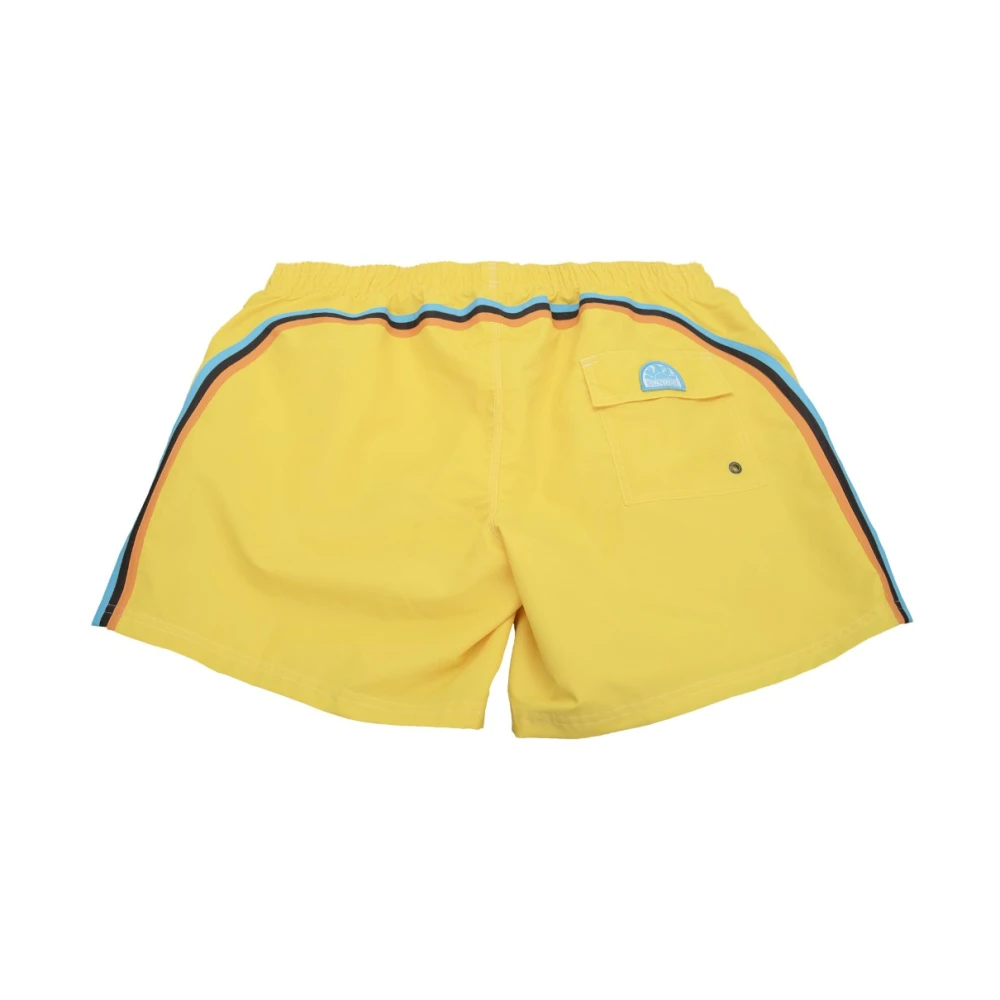 Sundek Heren zwemshorts met veters Yellow Heren