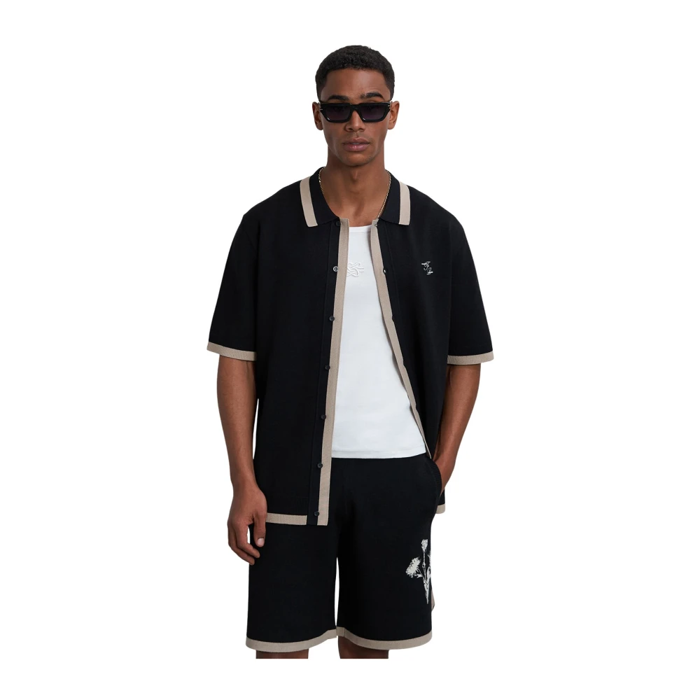Filling Pieces Knit Short Gardener Black Heren