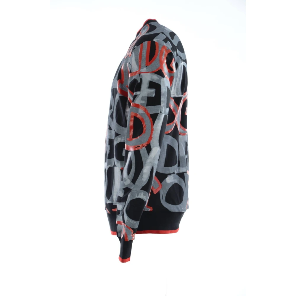 Dolce & Gabbana Gedrukte Mannen Sweatshirt Multicolor Heren
