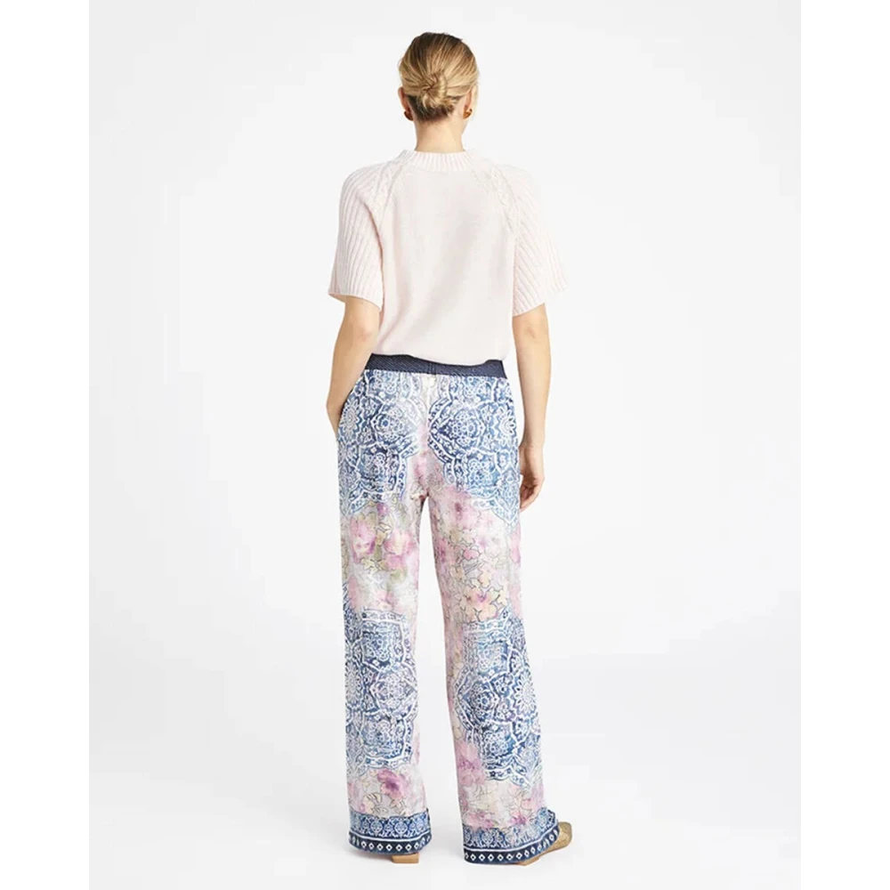 Gustav Wide Leg Jersey Broek Marisa Multicolor Dames
