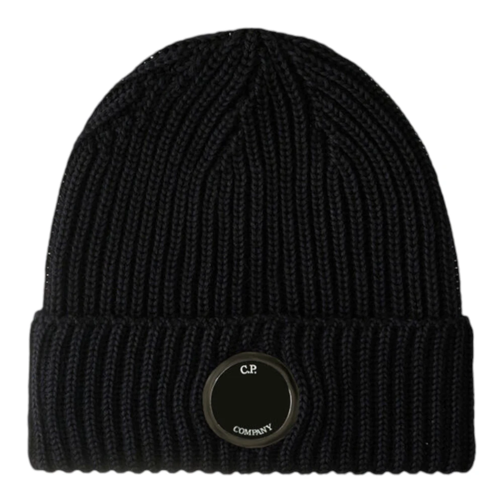 C.P. Company Lensmuts van extrafijne wol Black Heren