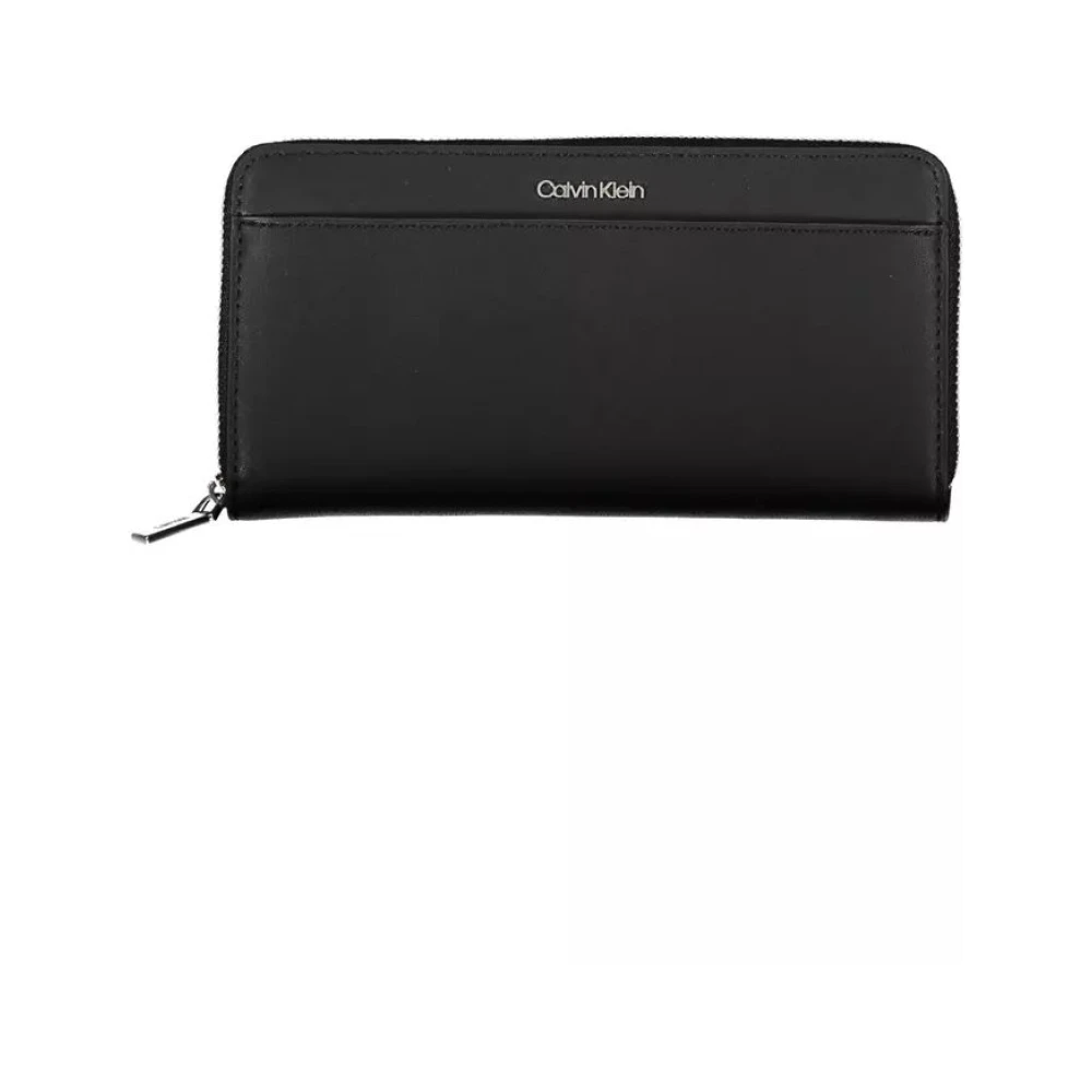 Calvin Klein Women's Black Wallets & Cardholders, One Size, Polyethylene Wallet