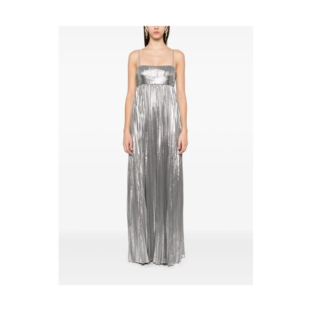 Retrofête Zilver-tone Kruisband Jurk Gray Dames