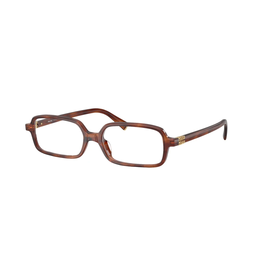 Miu Miu Women's Brown Glasses, 51 Mm, Rectangular Eyeglasses