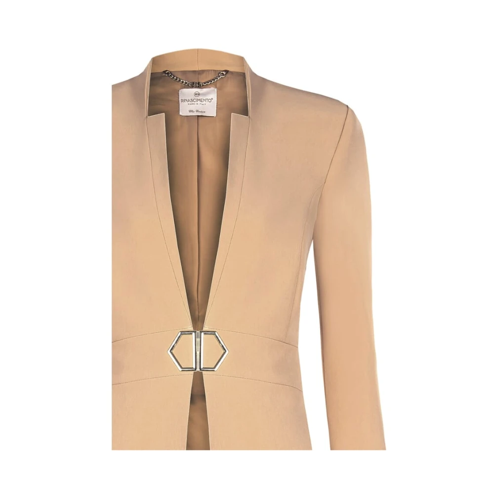 RINASCIMENTO Op maat gemaakte technische jas met gesp Beige Dames