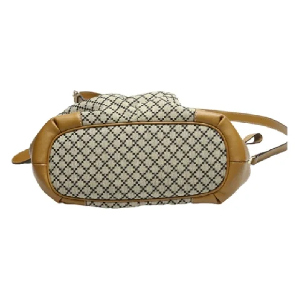 Gucci Vintage Pre-owned Canvas gucci-bags Beige Dames