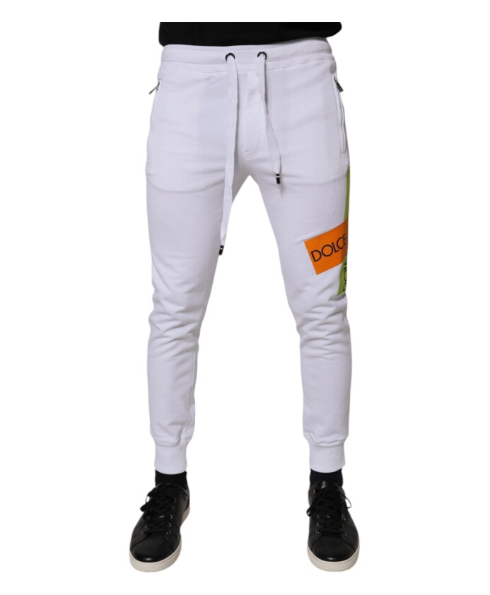 pantalon-de-jogging-blanc-en-coton-avec-logo