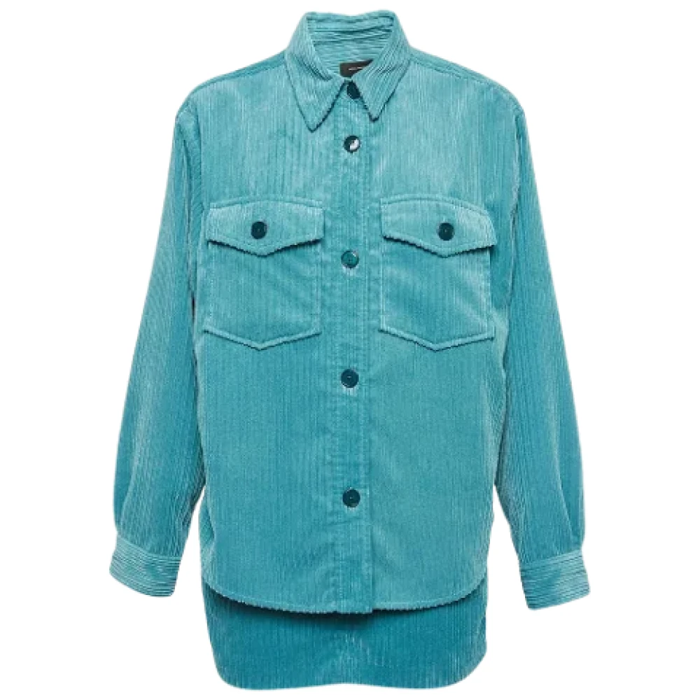 Isabel Marant Pre-owned Corduroy outerwear Blue Dames