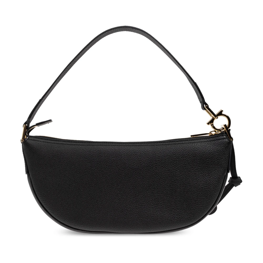 Salvatore Ferragamo Schoudertas maat XS Black Dames