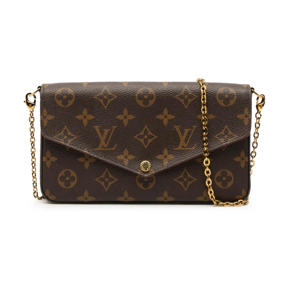 Louis Vuitton Vintage Women's Brown Vintage Cross Body Bags, One Size, Pre-Owned Chain Wallet