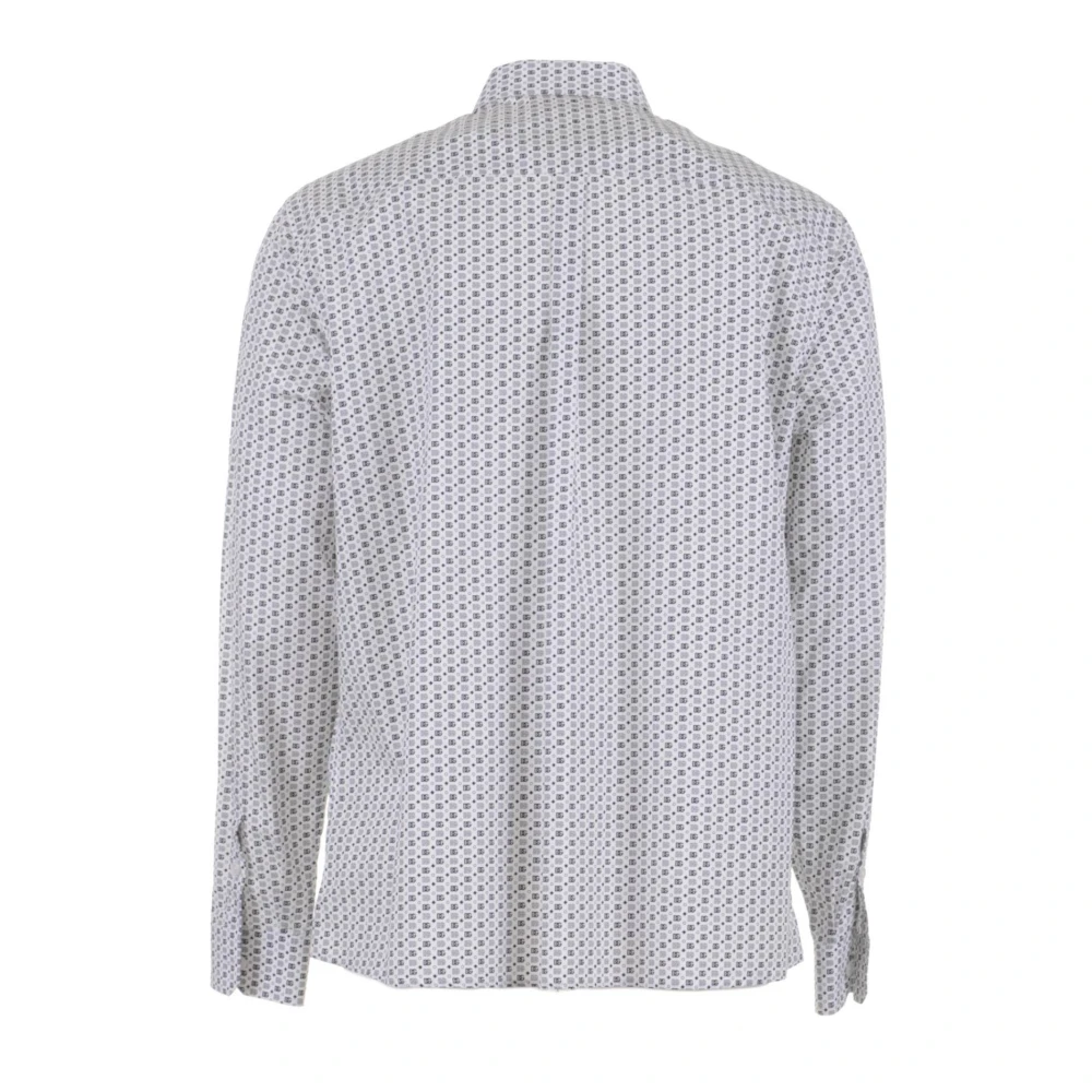 Dolce & Gabbana Heren Logoprint Lange Mouwen Shirt White Heren