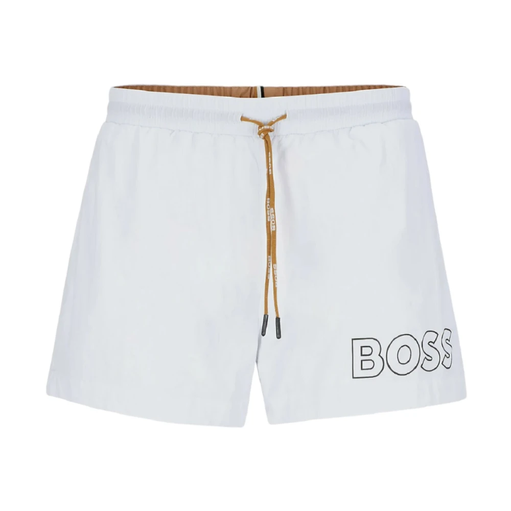 Hugo Men's White Boxer Swimwear - Beachwear - Xl - Swimwear