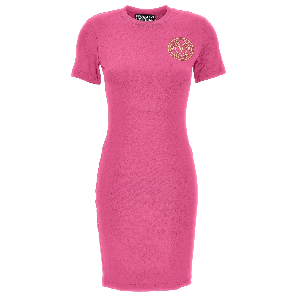 Versace Jeans Couture Damen Rosa Kleider, Mgröße:
