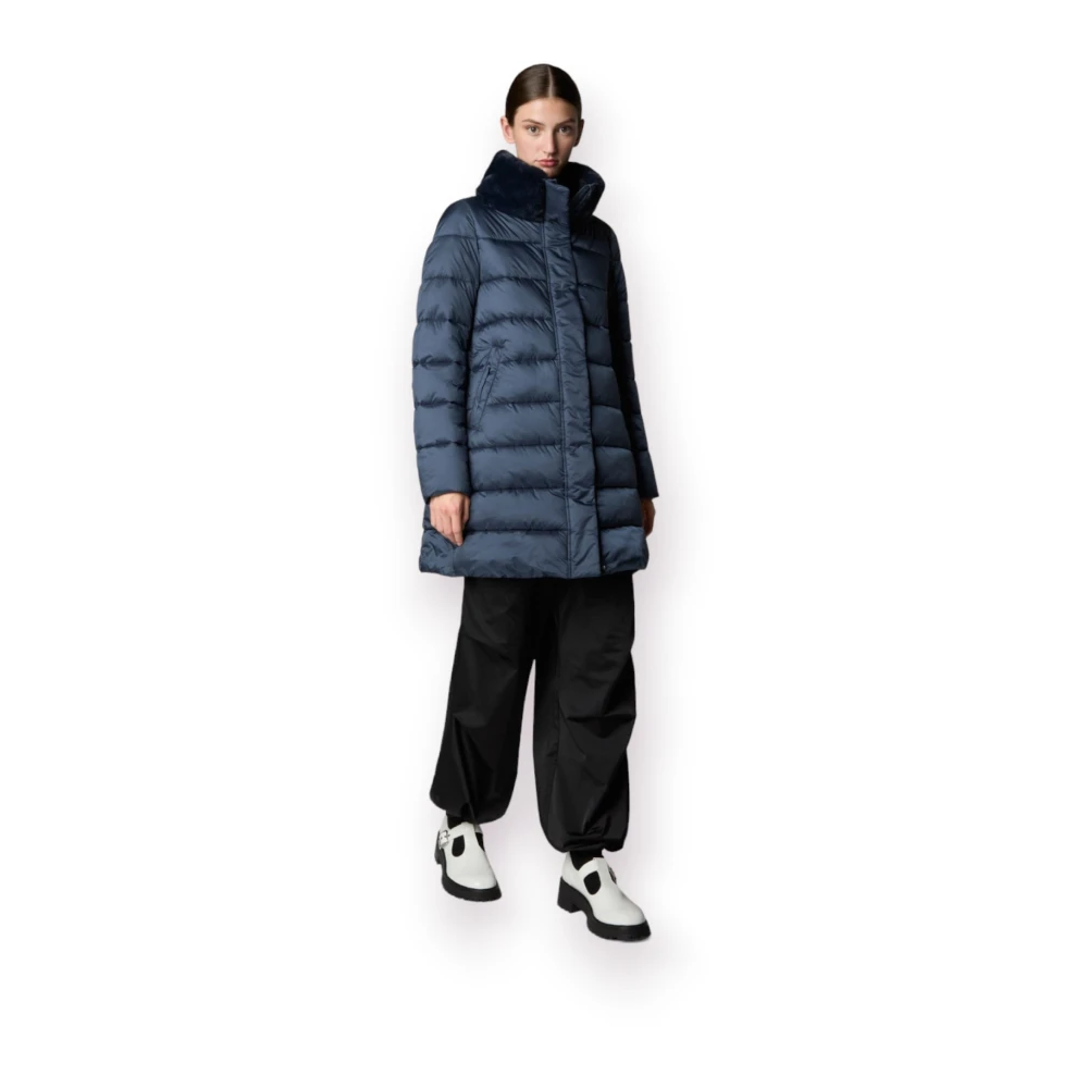 Save The Duck Lichtgewicht Parka Jas Blue Dames